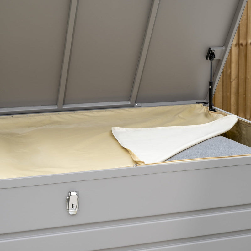 Kettler Pebble Large Storage Cushion Box Aluminium