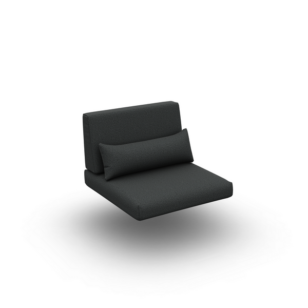 Jati & Kebon Coral Corner 6 Seat Set with Coffee Table | Extra Charcoal Sunbrella Cushions