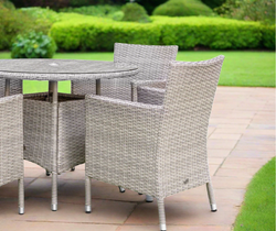 Grace Bay 8 Seat Round Flat Weave Garden Dining Set