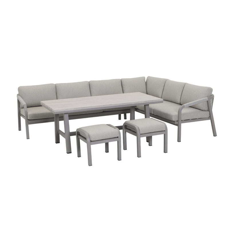 Kettler Como Corner Lounge Dining Set with Footstools