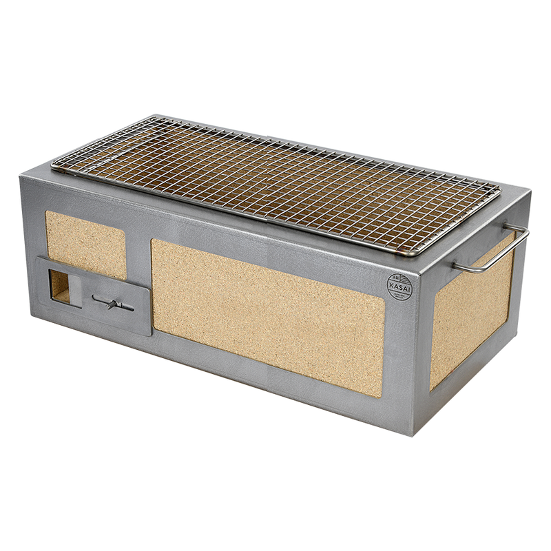 Medium Long Kasai Konro Grill with Stainless Steel Frame