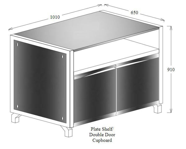 Oliveti Plate Shelf Double or Single Door