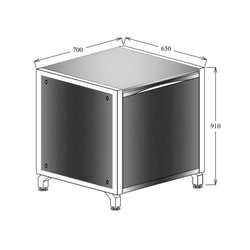Oliveti Single Door Cupboard (700)